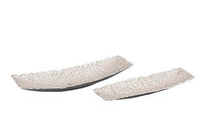 Bandeja de Servicio de Metal con Acabado Cromado Plateado, Excelente Calidad, Hecha a Mano, de Aluminio, Clásica y Elegante, Bandejas de Servicio de Lujo al por Mayor - Product Image 5