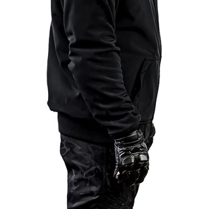 Veste à capuche de moto certifiée CE hiver fermeture éclair doublée polaire 600g polyester/coton tissu de haute qualité pour hommes - Product Image 6