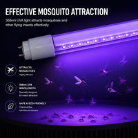 Tube de lampe UV BL 368nm pour la capture des moustiques, tube LED UVA de 4 pieds, anti-mouches et anti-moustiques, garantie de 2 ans