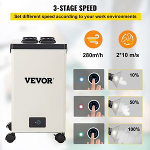 Extracteur de fumée de soudure 150W 165CFM avec purificateur d'absorption de fumée réglable à 3 vitesses et filtres à 3 étages pour fournitures de soudage - Product Image 4