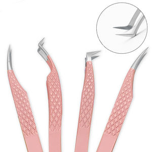Pince à épiler professionnelle pour cils, en acier inoxydable de précision, outil d'extension de cils pour salon de beauté et usage domestique - Product Image 1