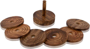 Ensemble de sous-verres en bois contemporains écologiques de qualité supérieure pour tasses, mugs et verres - Product Image 4