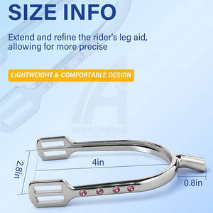 Fabricante Profesional de Espuelas de Acero Inoxidable para Carreras Ecuestres, Espuelas Españolas Personalizadas, Duraderas y Antideslizantes para Jinete - Product Image 6