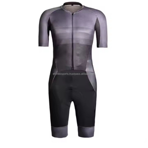 OEM Logo d'impression personnalisé 100% Polyester à manches courtes cyclisme body équipe maillots de cyclisme pour les sports et les activités de plein air - Product Image 3