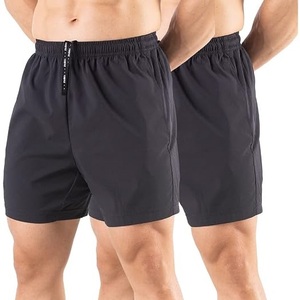 Shorts de sport écologiques pour hommes, respirants, à séchage rapide, pour la course à pied et le cyclisme, taille haute avec cordon de serrage, shorts de gym - Product Image 2