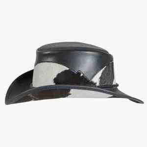 Sombrero de Vaquero Personalizado de Color Negro, Estilo Occidental, Sombreros de Vaquero de Cuero para Hombre, Elegantes, de Ala Ancha, Estilo Top Racer - Product Image 3