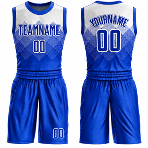Ensemble d'uniformes de basketball personnalisés pour hommes et femmes, maillot et short sublimés, respirants, séchage rapide, tenue d'équipe entièrement personnalisable - Product Image 3