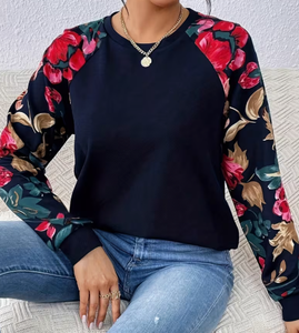 Sudadera de Punto con Estampado de Dibujos Animados para Mujer, Cuello Redondo, Manga Larga, Informal, para Otoño, 100% Algodón, Transpirable, Suave, 180g - Product Image 5