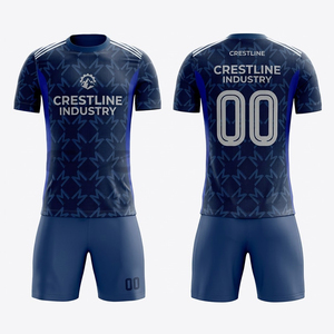ชุดเสื้อฟุตบอลครีสท์ไลน์ อินดัสทรี แบบ unisex คอกลม พิมพ์ลายด้วยความร้อน ระบายเหงื่อได้ดี ชุดกีฬา - Product Image 6