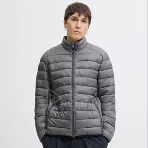 Blouson matelassé à capuche personnalisé pour homme, imperméable et coupe-vent, en duvet de canard, style universitaire, streetwear, vêtement d'extérieur pour moto - Product Image 1