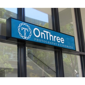 Tùy chỉnh thực hiện khung hiển thị hai mặt ngoài trời Studio quảng cáo Đăng Acrylic Hộp đèn - Product Image 3