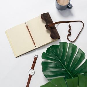 High Quality Handmade Genuine Leather Journal Vintage <b>Paper</b> Notebook with Antique Blank Cotton Deckle Edge <b>Paper</b> Leather Bound - Product Image 4