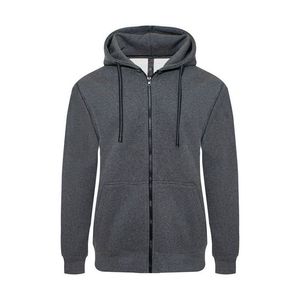 Felpa con cappuccio e zip in pile pesante da uomo - Product Image 2