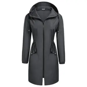 女式防水长外套旅行连帽外套高品质拉链冬衣厚保暖男士冬季夹克