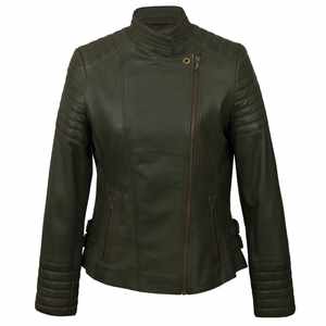 Nueva Chaqueta de Cuero para Mujer, Estilo Motero, con Cierre, Manga Larga, Chaqueta Corta de Otoño - Product Image 2