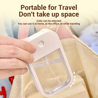 Flacon pulvérisateur de désinfectant pour carte de crédit de 45 ml, vente chaude, logo personnalisé, flacon pulvérisateur de poche en plastique PETG pour parfum, cadeaux promotionnels