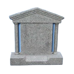 Temple shape granite tombstone gravestone granite grave stones head stone for grave granite grave stone