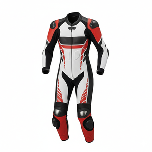 Traje de Motocicleta de Cuero de Alta Calidad para Carreras de Autos, Chaquetas de Motocicleta de Cuero Genuino, Colores y Logotipo Personalizados - Product Image 2