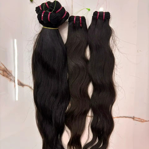 Paquetes de Cabello Humano Virgen Ondulado Natural 100% Indio, Cabello Remy Sin Procesar al por Mayor - Product Image 1