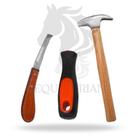 Kit d'outils pour sabots de cheval FARRIER, 7 pièces, en acier inoxydable, pour l'entretien des sabots.