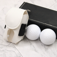 Sac de rangement portable en cuir pour mini-golf d'extérieur, sac de golf à suspendre, pochette de golf, vente en gros directe usine, logo estampé à chaud