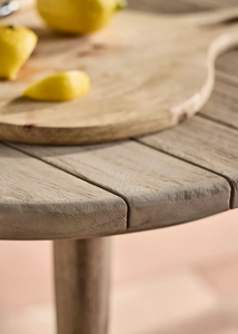 Table basse en teck pour terrasse avec plateau ovale en bois et pieds effilés pour salon, patio extérieur - Product Image 2