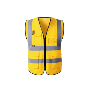 Gilet de sécurité réfléchissant durable pour chantiers de construction, gilet de sécurité au travail, ajustement confortable avec sangles réglables, gilet de sécurité professionnel - Product Image 2