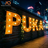 Enseigne lumineuse LED 3D en acier inoxydable, personnalisée, étanche, avec lettres lumineuses pour pizzeria, fast-food