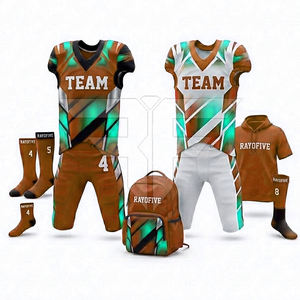 Meilleures ventes : Ensemble de football américain à manches courtes, séchage rapide, antibactérien, respirant, pour adulte - Product Image 3