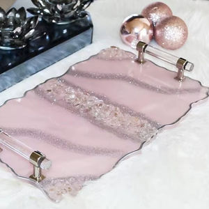 Tablero de Arte Multifuncional con Sensor Táctil de Resina Floral Art Deco - Product Image 1