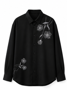 เสื้อเชิ้ตแขนสั้นผู้ชายแบบลำลอง ปกคอพับ เสื้อเชิ้ตฤดูร้อน - Product Image 4