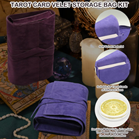 Pochette en velours pour cartes de tarot, sac de rangement pour jeux de cartes Oracle