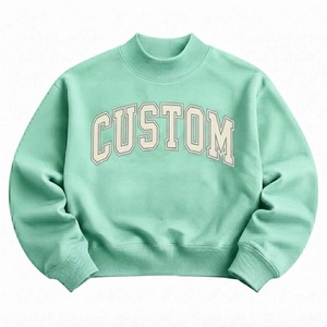 Sweat-shirt à col montant pour enfants, nouvelle mode, de qualité supérieure, en polyester/coton, respirant, en molleton épais et lourd - Product Image 1