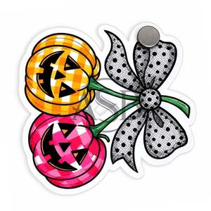 Soporte de Pestañas Acrílico con Diseño de Lazo de Calabaza de Halloween, Bonito y Espeluznante, para Extensiones de Pestañas, con Impresión de Logotipo Personalizado - Product Image 3