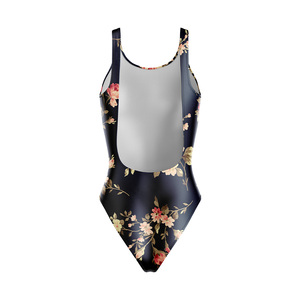 Traje de Baño de Una Pieza con Cuello Redondo para Mujer, Personalizado, OEM, ODM, Ecológico, Transpirable, Antibacteriano, Resistente al Viento, de Secado Rápido - Product Image 6