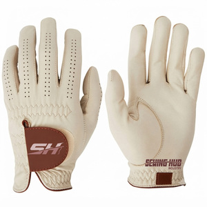 Guantes de Golf de Piel de Cabretta Genuina de Primera Calidad para Hombre, con Logotipo Personalizado, Piel de Oveja de Alta Calidad para Mano Izquierda y Derecha, Uso Deportivo - Product Image 1