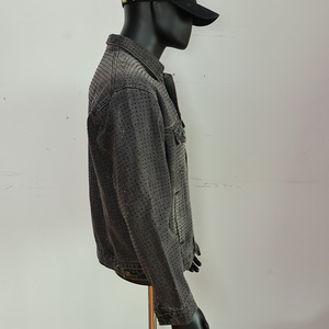 Wholesale Clothing Manufacturer Men's Jackets Custom Basic Solid Color Plaid <b>Jeans</b> Autumn High Quality Vintage Eco-Friendly 100% - Product Image 2