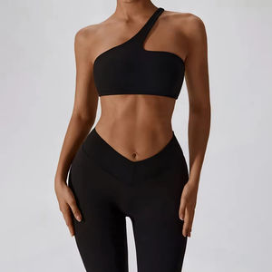 Conjunto de Yoga para Mujer Talla Grande, Ropa Deportiva con Logotipo Personalizado, Trajes de Yoga Sólidos de Secado Rápido, Conjunto de Yoga de 2 Piezas para Gimnasio - Product Image 3