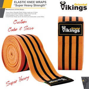 ผ้าพันข้อศอกและข้อเข่าแบบยืดหยุ่นสำหรับออกกำลังกาย ทั้งผู้ชายและผู้หญิง พร้อมแถบปิดแบบตะขอเกี่ยว ผลิตจากไนลอน 100% สำหรับยกน้ำหนัก - Product Image 6