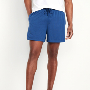 Shorts de basket-ball personnalisés en mesh brodés pour hommes, marque Athletic Works, logo personnalisé, vêtements de sport en polyester, longueur courte - Product Image 1