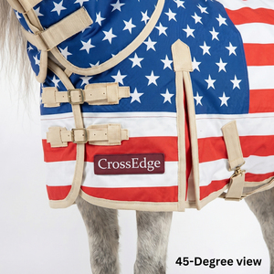 Couverture d'hiver pour cheval de haute qualité, couverture lourde pour cheval, couverture anti-mouches d'hiver avec double boucle réglable à l'avant - Product Image 5