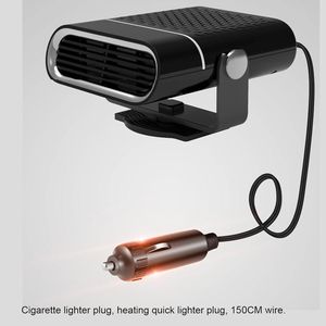 Ventilateur de chauffage et de refroidissement électrique portable 12V/24V pour voiture, pivotant à 360 degrés, purificateur d'air automatique, sécheur de pare-brise, chauffage et refroidissement de l'air de voiture - Product Image 2