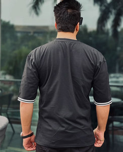 Usine en stock vêtements de rue t-shirts en vrac de haute qualité en plein air personnalisé hommes tricoté mode respirant coton t-shirt pour adulte - Product Image 5