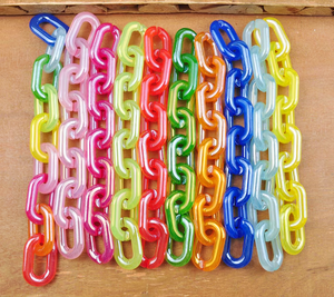 Cadena de Eslabones de Resina con Logotipo Personalizable, Hecha a Mano para Diwali, Cumpleaños, Bodas y Otras Ocasiones, Cadena de Eslabones de Resina Epoxi - Product Image 5