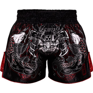 Shorts de Muay Thai con diseño personalizado, tela satinada, transpirable, ligero, para entrenamiento en el gimnasio, cintura elástica, ropa deportiva para hombres y mujeres - Product Image 3