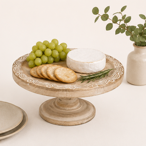 Soporte y Plato para Cupcakes de Madera Natural Vintage, Ecológico, Redondo, para Exhibición en Mesas de Postres y Eventos - Product Image 2