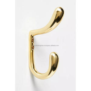 Golden Brass <b>Hook</b> <b>Bathroom</b> Door Mount Hardware <b>Hooks</b> Multifunctional Design Luxury Wall <b>Hook</b> & Holder Cheap Price - Product Image 2