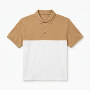 Camiseta Polo para Hombre con Logotipo Personalizado OEM, Diseño de Dos Colores, 180 GSM, Transpirable, Ropa Deportiva de Golf - Product Image 3