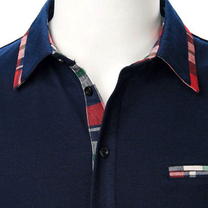Chemises polo personnalisées avec logo imprimé, prix de gros, pas cher, grandes tailles, respirantes, de qualité supérieure pour hommes, design avec poche - Product Image 3