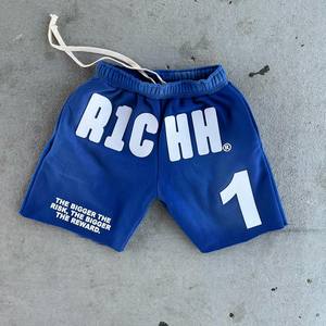 Shorts graphiques roses |   Shorts de survêtement en molleton oversize style streetwear |   Plus le risque est important, plus le récompensé est important - Citées sur les shorts OEM Label - Product Image 6